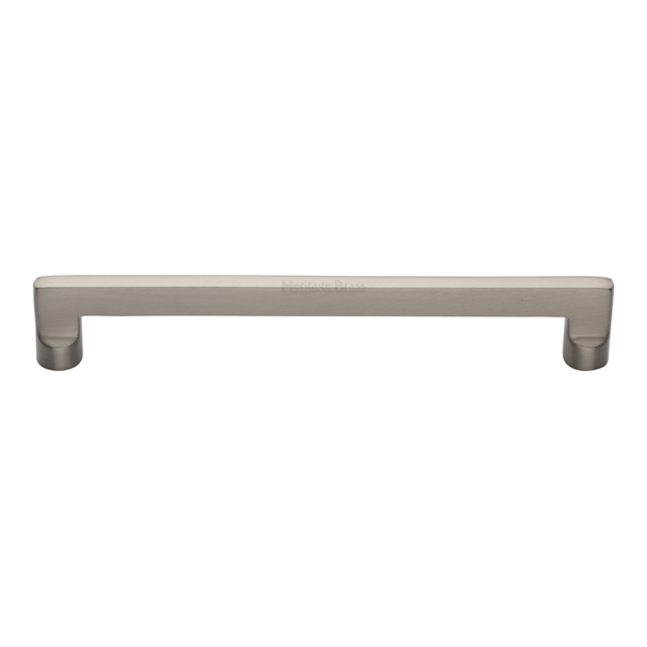 C0345 203-SN • 203 x 222 x 35mm • Satin Nickel • Heritage Brass Trident Cabinet Pull Handle